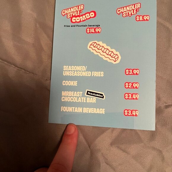 Mr Beast Burger Grand Opening Collectable Menu - Picture 5 of 5